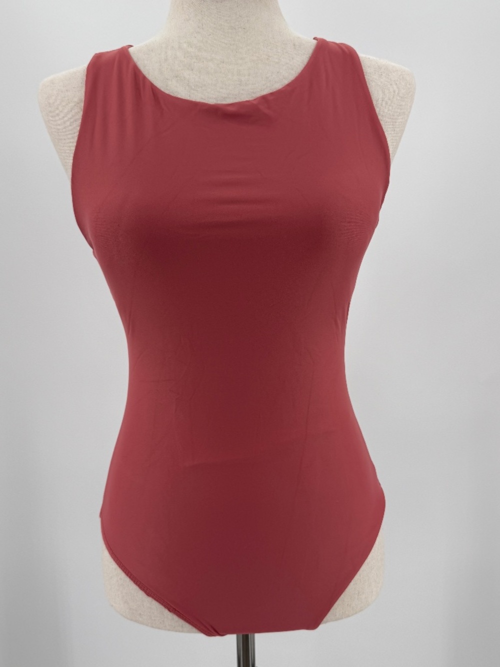 Andie Swim The Corsica One Piece Swimsuit Punch Pink Open Back Cutout Resort S